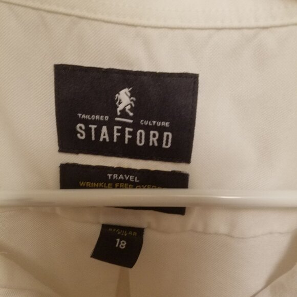 Stafford White Button Down - Picture 2 of 3